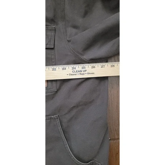 CAT Caterpillar Men's Distress Workwear Heavy Duty Brown Canvas Jacket Sz 2XL-T
